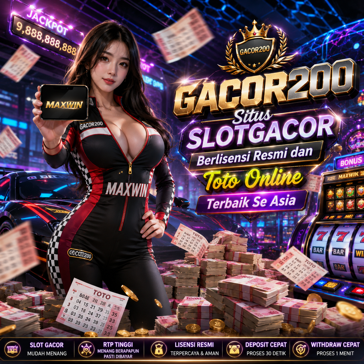 GACOR200 Situs SLOTGACOR Berlisensi Resmi dan Toto Online Terbaik Se Asia